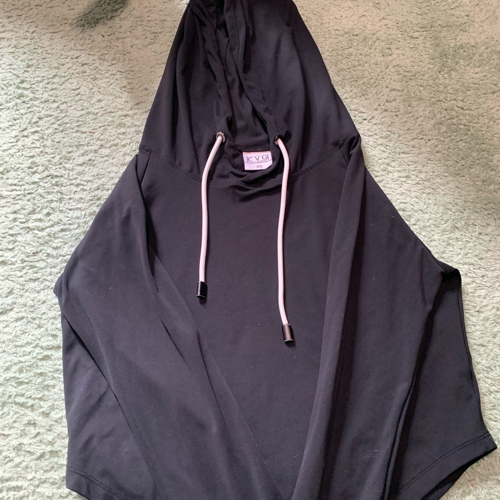 Constantly Varied Gear Black Hoodie with Cream Drawcords